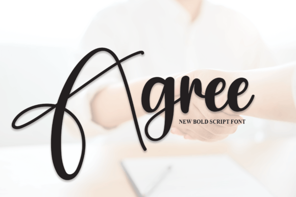 Agree Font: A Script Amp Display Typeface for Bold Digital Headlines