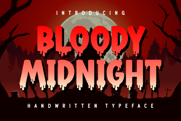 Bloody Midnight: A Spooky Display Font for Bold Digital Headlines
