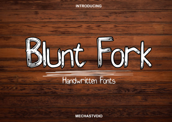 Blunt Fork: A Classy Script Font for Handmade Labels & Wedding Stationery