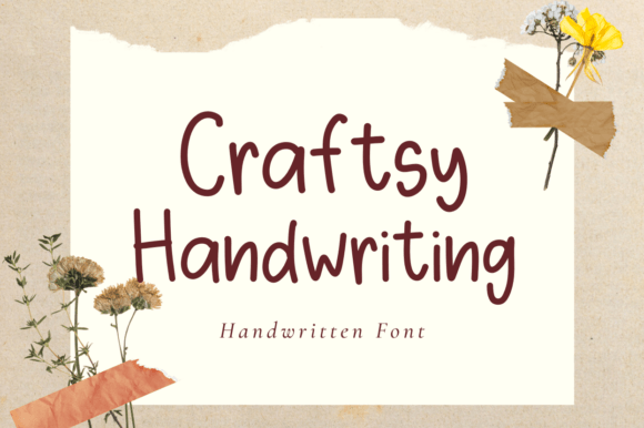 Craftsy: A Playful Handwritten Font for Crafty Brand Identities