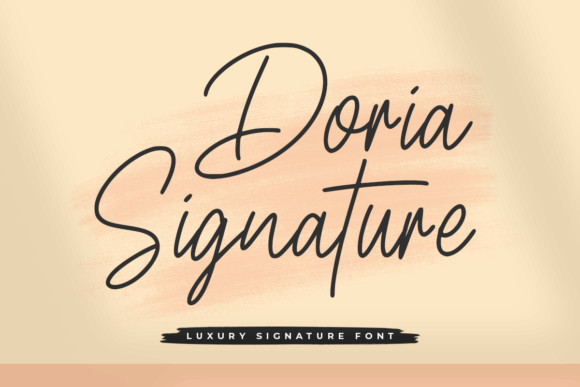 Doria Signature: A Thoughtful Script Font for Editorial Moments