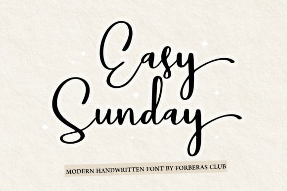 Easy Sunday: A Smooth Script Font That Actually Works in Real Branding