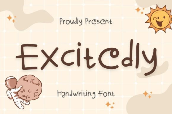 Excitedly: A Playful Handwritten Font for Makers