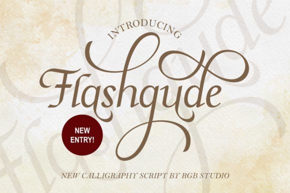 Flashgude: A Delicate Script Font for Handmade Charm
