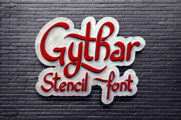 Gythar: A Handwritten Stencil Font for Editorial Distinction