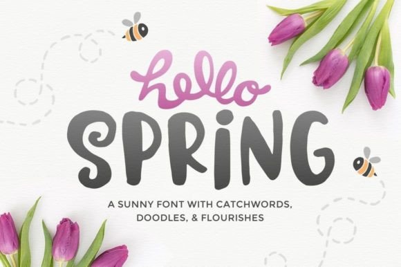 Hello Spring Font: Fresh, Friendly Branding for Small Businesses