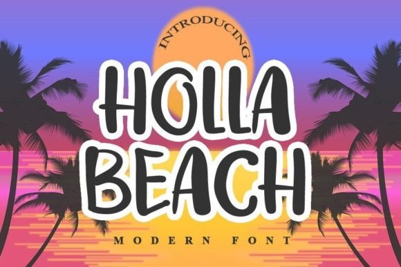 Holla Beach: A Refined Script Font for Editorial Design
