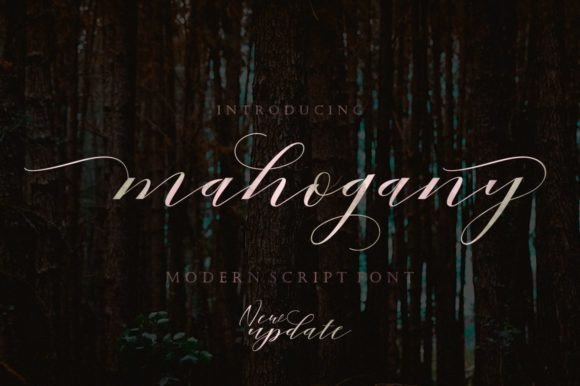 Mahogany Script Font for Small Business Branding