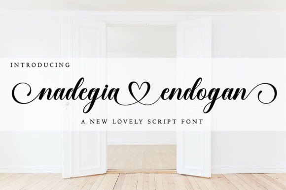 Nadegia Endogan: A Romantic Script Font That Elevates Your Brand