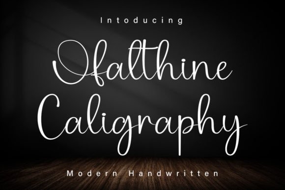 Ofalthine Caligraphy: An Elegant Script Font for Editorial Design