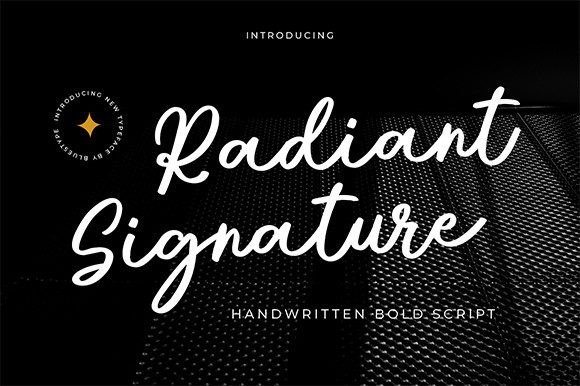 Radiant Signature: A Handwritten Font That Sells Your Craft