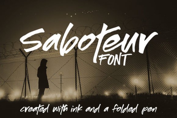 Saboteur: A Hand-Drawn Script Font That Feels Human