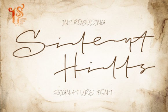 Silent Hills: A Vintage Script Font for Editorial Elegance