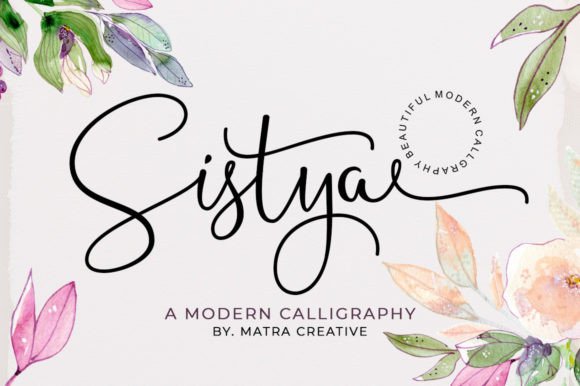 Sistya: A Refined Script Font for Modern Brand Identity