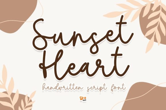 Sunset Heart: A Romantic Script Font for Campaign Warmth