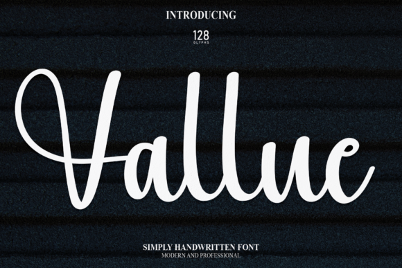 Vallue: A Handwritten Font with Editorial Warmth